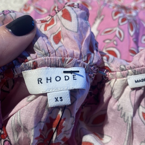 RHODE Julia Dress in Pink Eden - Picture 10 of 14